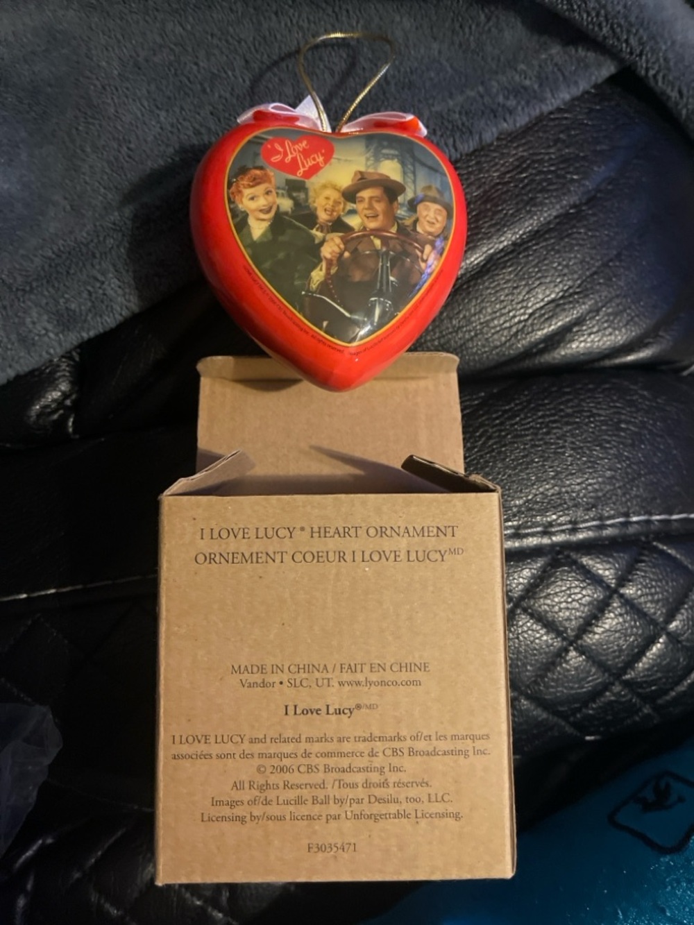 Red Heart Ornament - I LOVE LUCY!!!